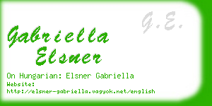 gabriella elsner business card